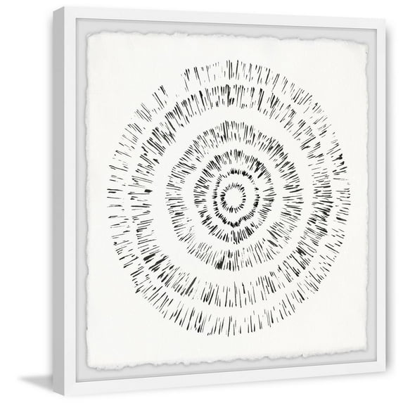 Retro Tree Stamp Canvas Print | Renaissance Wall Art | Large Framed Painting | Modern Home Decor