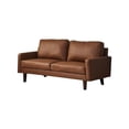 thumbnail image 1 of HomeStock Modern Motifs Stylish Modern Comfortable Couch for Living Room & Office Seating-Color:Brown,Size:Leather Sofa, 1 of 5