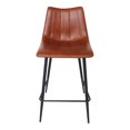 thumbnail image 1 of Counter Stools Set of 2 - Modern Bar Stools Brown - Kitchen Dining Room Seating, 1 of 5