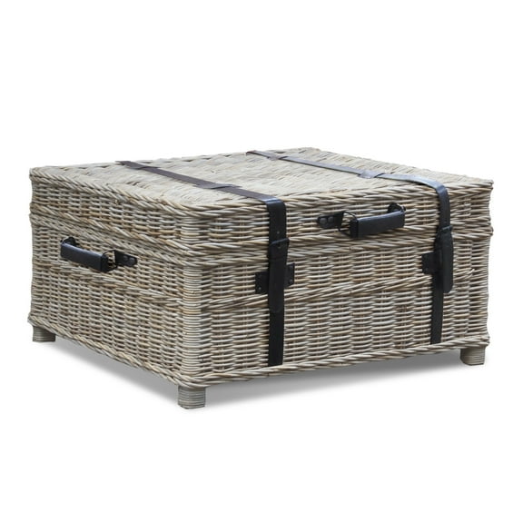 Homestock Rococo Radiance Woven Coffee Table Trunk