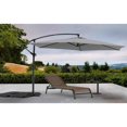 thumbnail image 1 of Standing Patio Umbrella Grey - Outdoor Garden Umbrella with Steel Stand & Cross Base, 1 of 3