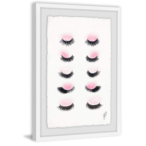 Rustic Lashes Framed Wall Art Print - Modern Home Decor, Abstract Digital Art, Contemporary Painting