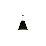 Homestock Rustic Revival 1 Light Large Pendant, Polished Chrome W/ Gray Shade