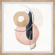 Rustic Revival Canvas Wall Art - Modern Abstract Painting Print - Large Framed Home Decor - 32x32 Inch