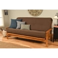 thumbnail image 1 of Futon Frame Set with Mattress - Foldable Hardwood Sofa Bed for Living Room, 1 of 6