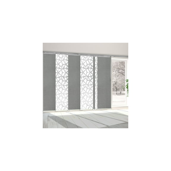 Modern Panel Room DividerAdjustable Width Curtain Track SystemSteel Wall DecorHome Partition