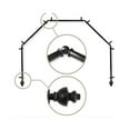 thumbnail image 1 of Homestock Suburban Soiree 13/16 Sided Bay Window Single Curtain Rod, Black - Corner Curtain Rods, Corner Window Curtain Rods, 5 Side Curtain Rods, Corner Drapery Rods, 1 of 4