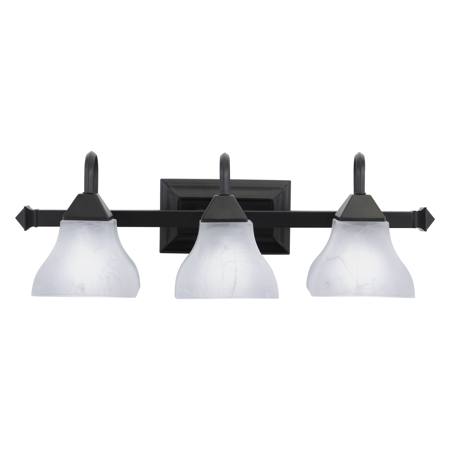 3 Light Bathroom Vanity Light - Bronze Finish - Modern Vanity Lighting Fixture