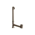 thumbnail image 1 of Bathtub Drain Kit - Twist Lift Stopper, 19" Overflow Tube, Floor Flange, Overflow Plate - 1-12" Tubing, 1 of 1