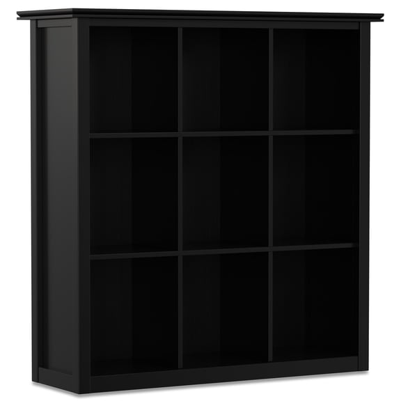 Homestock Timeless Tradition Artisan Solid Wood Transitional Cube Bookcase And Storage Unit
