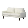 thumbnail image 1 of HomeStock Modern Motifs Stylish Modern Comfortable Couch for Living Room & Office Seating-Color:Beige,Size:Leather Sofa, 1 of 5