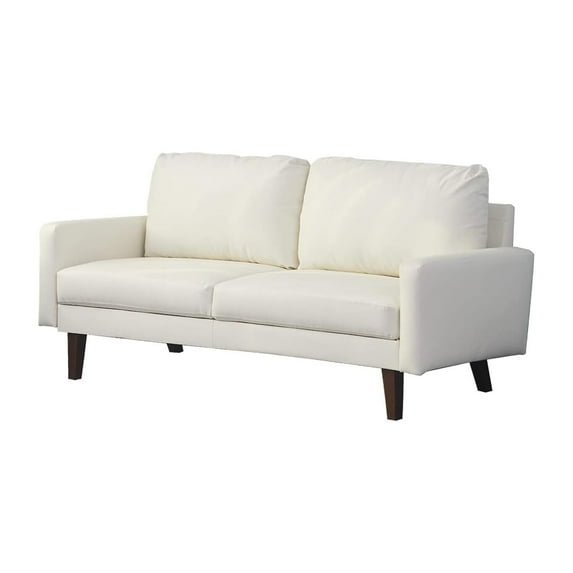HomeStock Modern Motifs Stylish Modern Comfortable Couch for Living Room & Office Seating-Color:Beige,Size:Leather Sofa