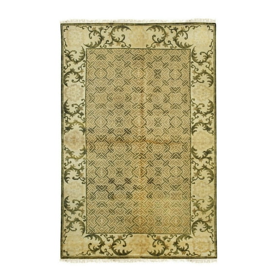 Handmade Wool Rug - 2'11 x 10' - Transitional Design - Rich Colors - Durable Wool Pile
