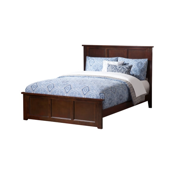 Homestock Timeless Trends Traditional Bed - Walnut Finish, 99 lbs, Includes Matching Footboard, Turbo Charger, Classic Bed Design