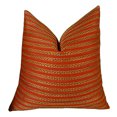 thumbnail image 1 of Homestock Tribal Treasures Rows Handmade Throw Pillow, 22x22", Down Alternative Polyfill, 100% Polyester, Double-Sided, 1 of 3