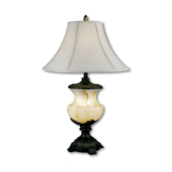 Homestock Tuscan Temptations 32" Alabaster Table Lamp Night Light