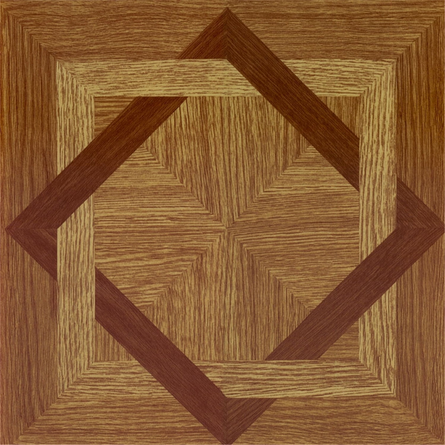 Tivoli Wood Diamond 12x12 Self-Adhesive Vinyl Floor Tiles