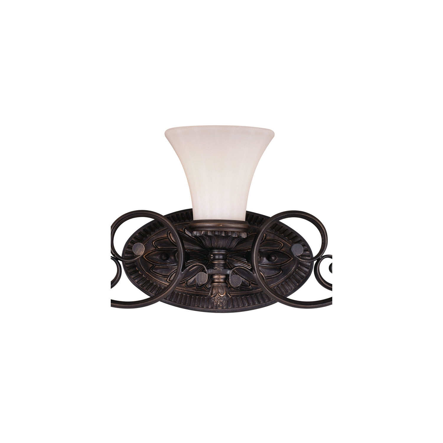 Vanity Light Fixture 23" Bronze, 3 Bulb Bathroom Lighting, Etched Glass Vanity Mirror Light