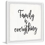Family Framed Canvas Wall Art - Vintage Vogue Print - Large Modern Home Decor - 32x32 Inch
