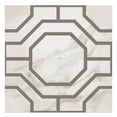thumbnail image 1 of Homestock Vintage Vogue Self Adhesive 12-Inch Vinyl Floor Tiles, 20 Tiles - 12" X 12", Marble Octagon Pattern - Peel & Stick, Diy Flooring For Kitchen, Dining Room, Marble Octagon Style, 1 of 4