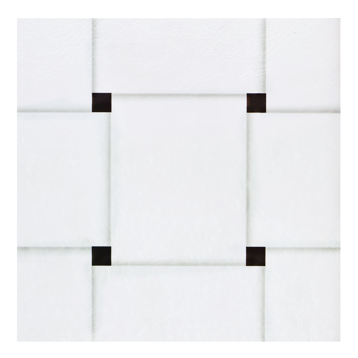 Homestock Vintage Vogue Self Adhesive 12-Inch Vinyl Floor Tiles, 20 Tiles - 12" X 12", Woven Marble Pattern - Peel & Stick, Diy Flooring For Kitchen, Dining Room, Woven Marble Style