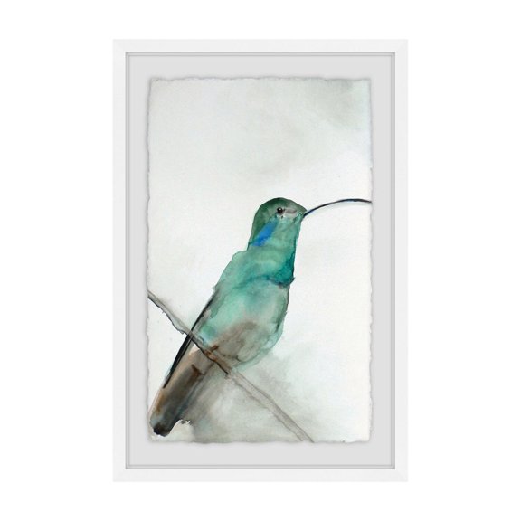 August Bird Wall Art Print - Framed Painting for Living Room Decor - 12" x 8"