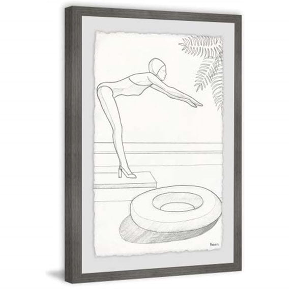 Large Canvas Wall Art 30" French Painting Print, Modern Home Decor, Custom Wall Canvas, Framed Art Prints