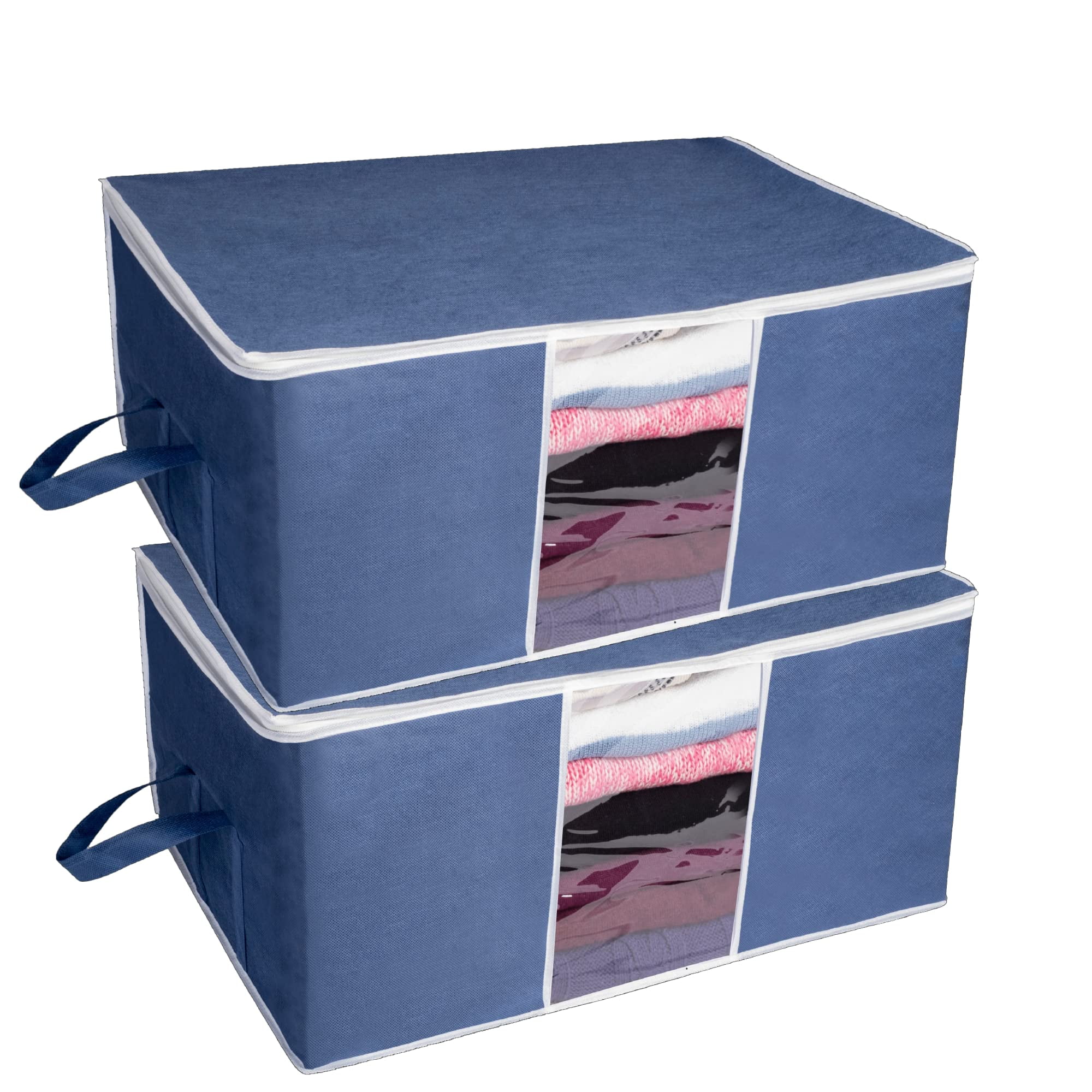 Homestrap Set Of 2 Non Woven Underbed Storage Organizer/Blanket Cover