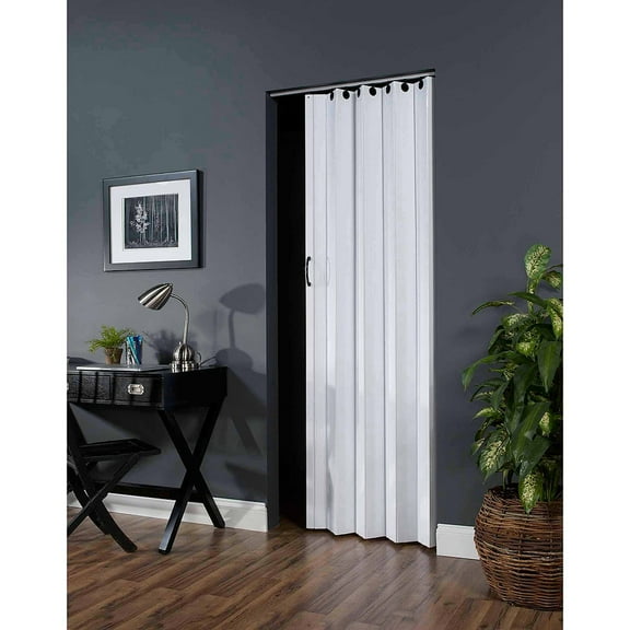 Homestyle Deco White PVC Folding Door Fits 36"wide x 80"high