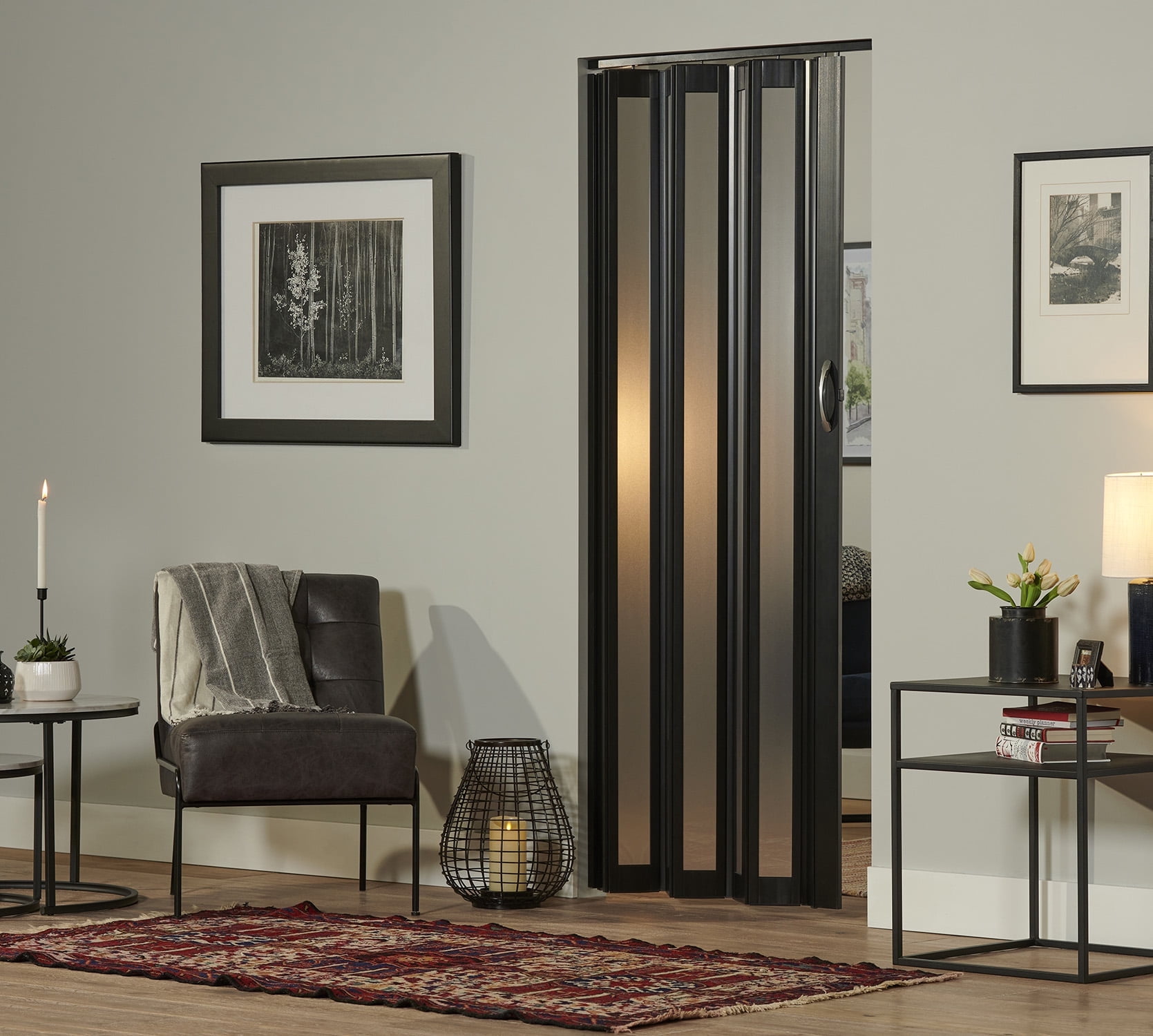 Homestyle Metro 36" x 80" Black Frosted