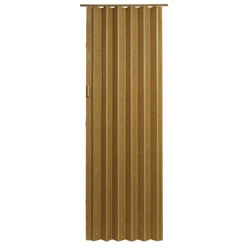 Homestyle Plaza PVC Folding Door Fits 48"wide x 96"high Oak Color - image 1 of 3