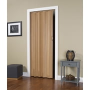 Homestyles Regent PVC Folding Door Fits 36 x 80 Oak Woodgrain Color