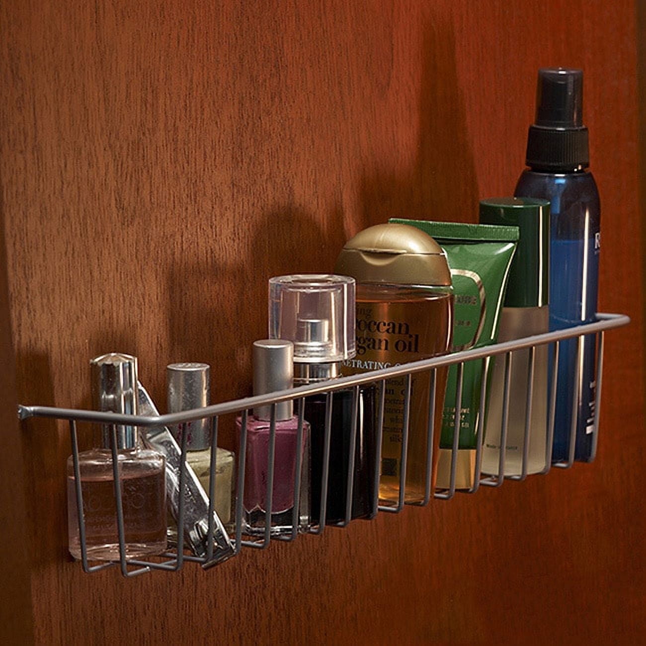 Chrome Rectangular Metal Wire Storage Basket