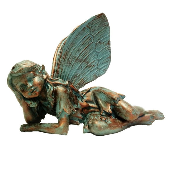 Homestyles 12"H Olivia Fairy in Bronze Patina Home Patio & Garden Large Statue