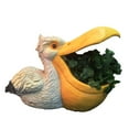 thumbnail image 1 of Homestyles 18 in. Pelican Large Mouth Planter and Shell Holder Nautical Beach Statue, 1 of 4
