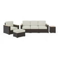 thumbnail image 1 of Homestyles 6800-3119-T Palm Springs Outdoor Sofa with Arm Chair, Ottoman & Side Table - Brown, 1 of 8