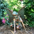 thumbnail image 1 of Homestyles 7"H Butterfly Fairy in Bronze Patina Home Patio & Garden Statue Figurine, 1 of 4