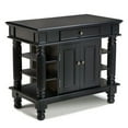 thumbnail image 1 of Homestyles Americana Wood Kitchen Island in Black, 1 of 3