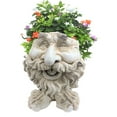 thumbnail image 1 of Homestyles Antique White Ole Salty the Muggly Face Humorous Statue Planter Pot, 1 of 4