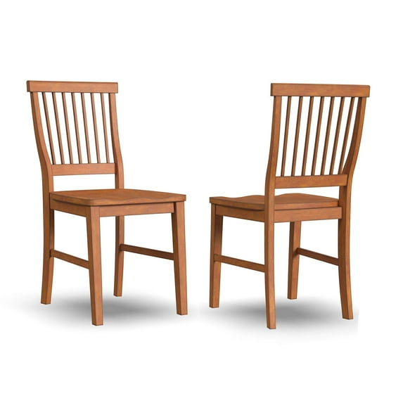 Homestyles Arts & Crafts Dining Chair in Cottage Oak Finish (Set of 2)