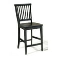 thumbnail image 1 of Homestyles Arts & Crafts Wood Counter Stool in Black, 1 of 4