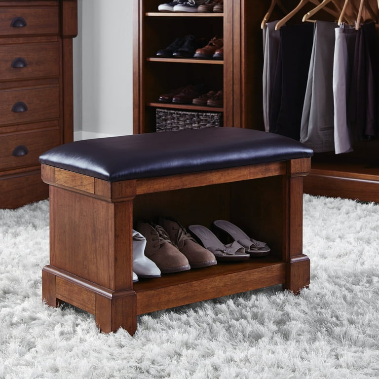 Homestyles Aspen Brown Storage Bench
