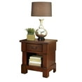 thumbnail image 1 of Homestyles Aspen Wood Nightstand in Brown, 1 of 4
