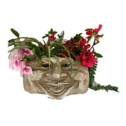 Homestyles Aunt Minnie Muggly Face Garden Statue Tree & Patio Wall Planter