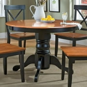 Homestyles Bishop Wood Pedestal Table in Black