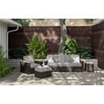 thumbnail image 1 of Homestyles Boca Raton Brown Outdoor Sofa, Armchair, Ottoman and Side Table, 1 of 8