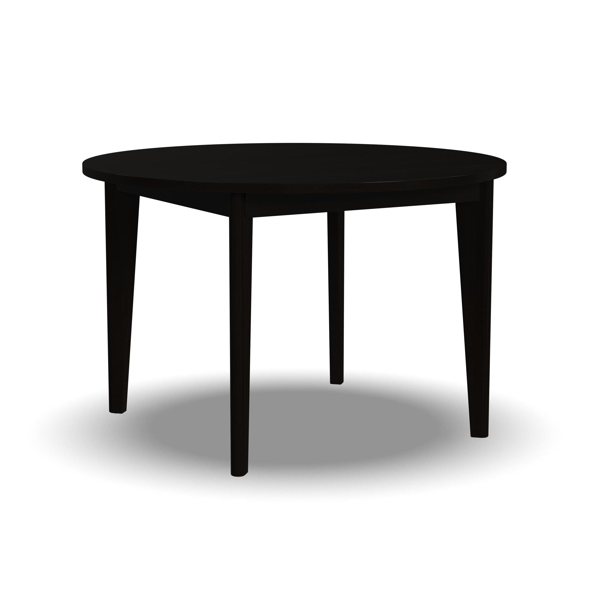 Brentwood Black Round Wood Dining Table for Four