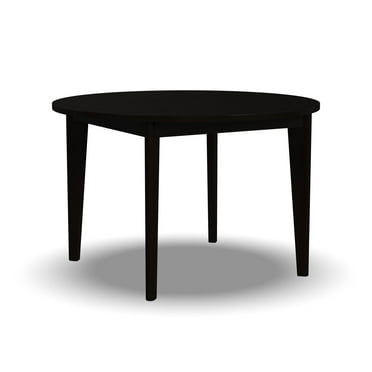 Homestyles Brentwood Round Mid-Century Wood Dining Table in Black