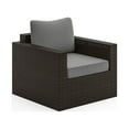thumbnail image 1 of Homestyles Cape Shores Brown Rattan Outdoor Arm Chair, 1 of 6
