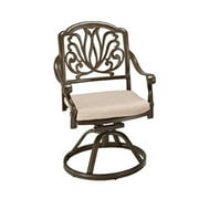 Homestyles Capri Aluminum Outdoor Swivel Rocking Chair in Taupe